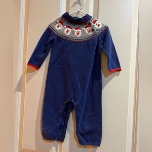Baby Biden Santa sweater romper